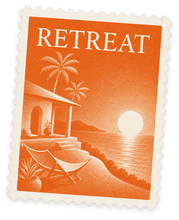 Retreat stamp card